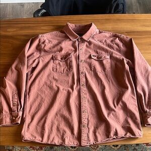 Howler Brothers Dusty Rose Long-Sleeve Button-Down Shirt